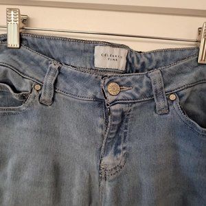 celebrity pink jeans Walker Skinny distressed